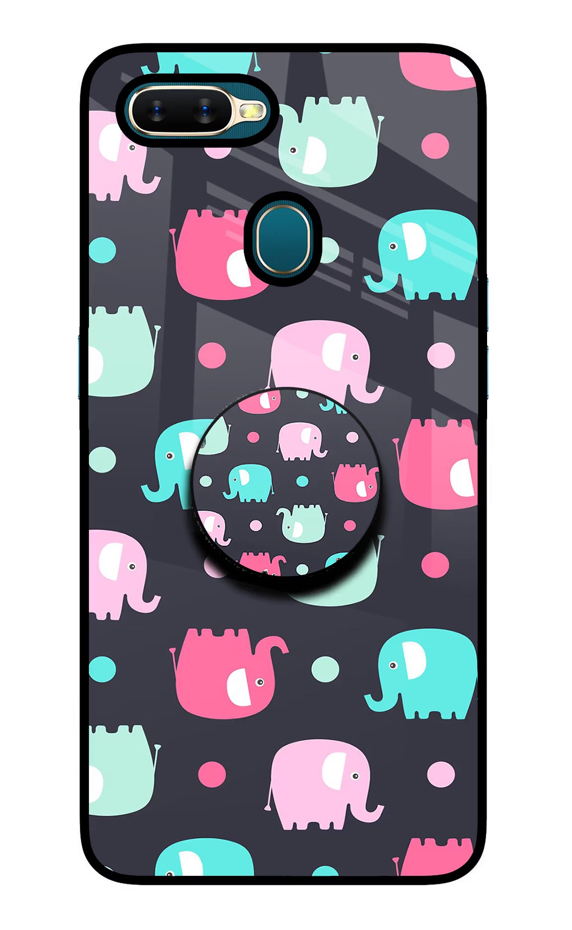 Baby Elephants Oppo A7/A5s/A12 Pop Case by Casekaro