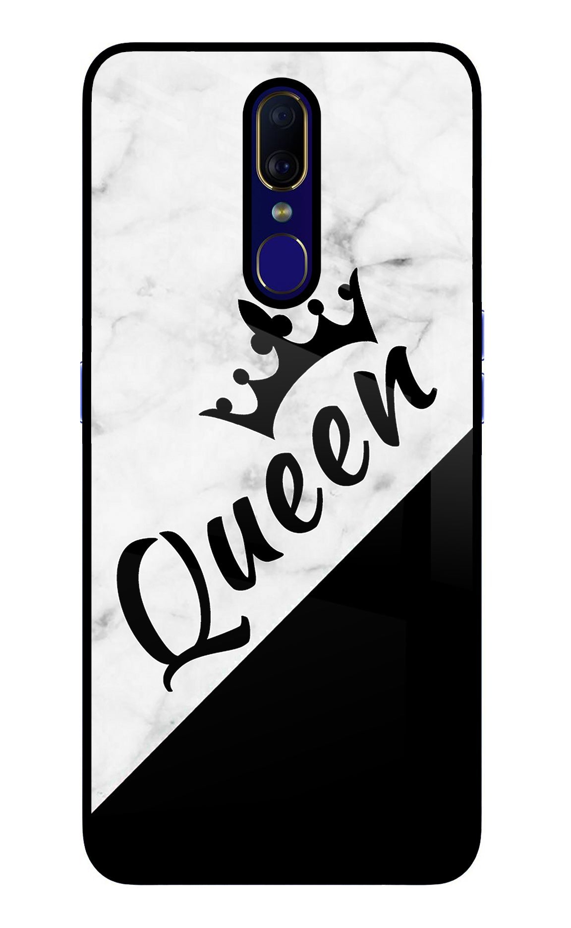Queen Oppo F11 Glass Case
