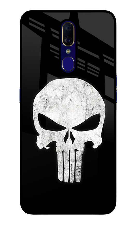 Punisher Skull Oppo F11 Glass Case