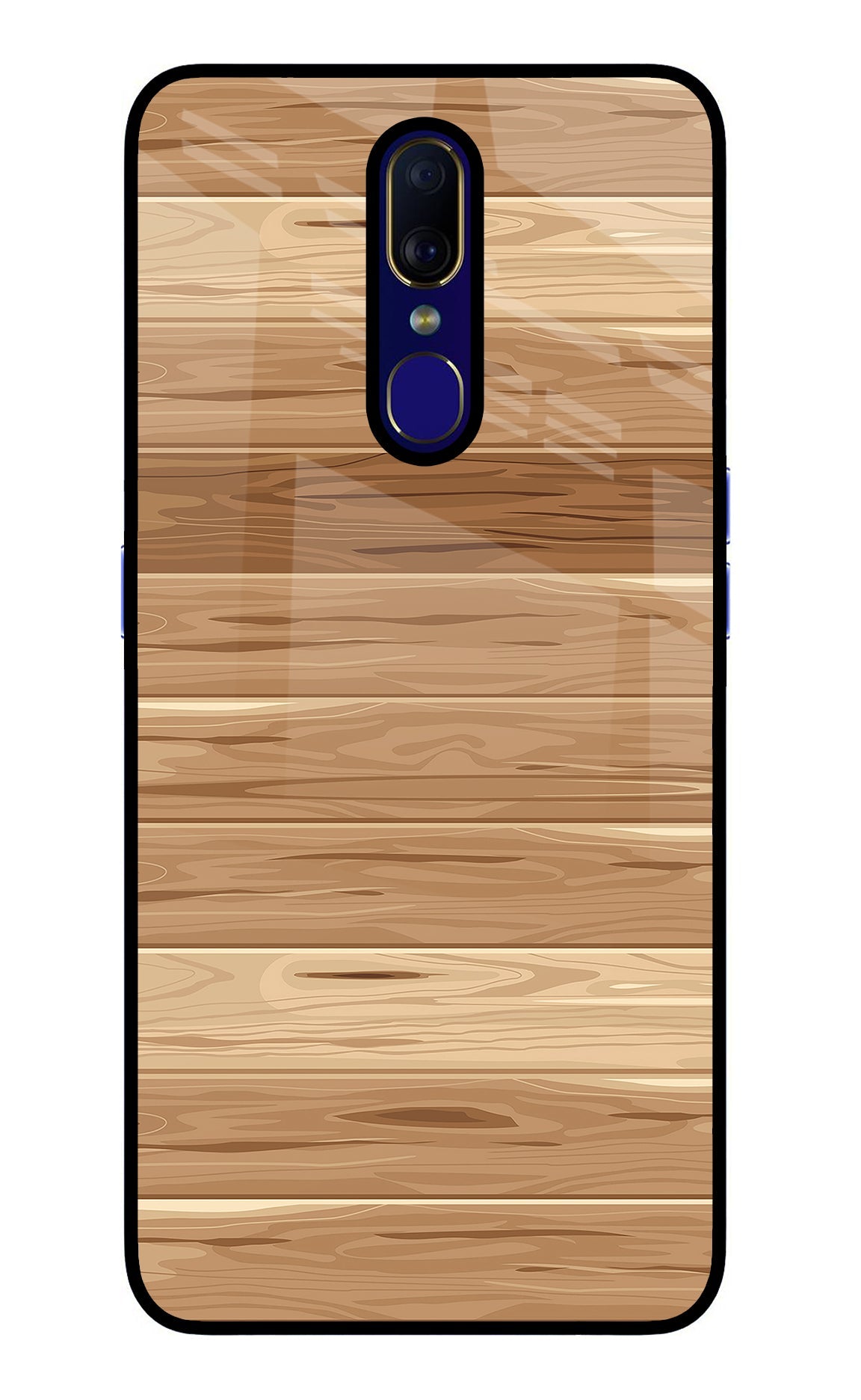 Wooden Vector Oppo F11 Back Cover