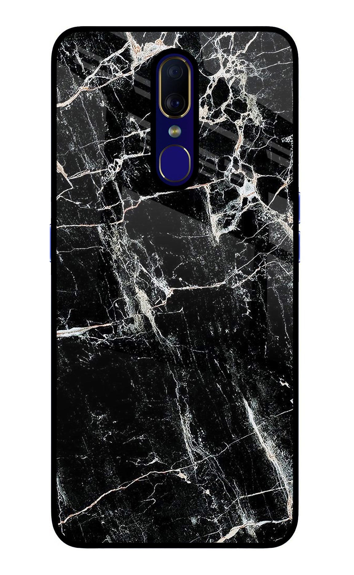 Black Marble Texture Oppo F11 Back Cover