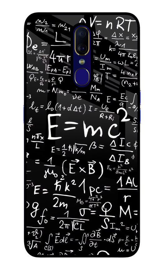 Physics Formula Oppo F11 Glass Case