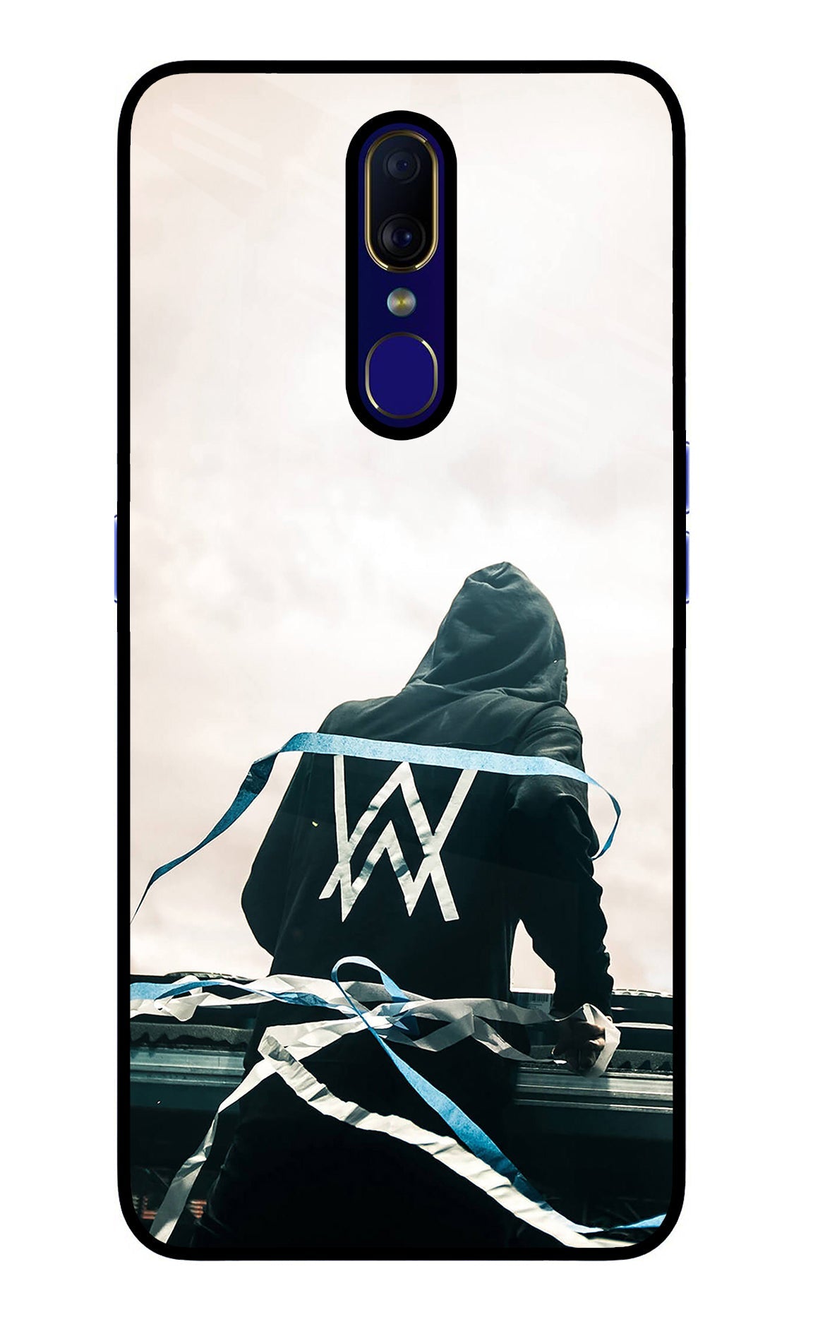 Alan Walker Oppo F11 Glass Case