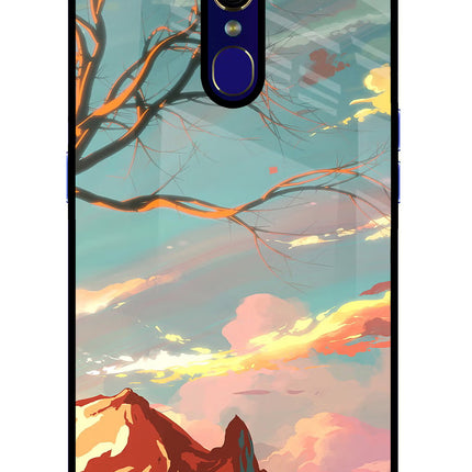 Scenery Oppo F11 Glass Case Back Cover by Casekaro