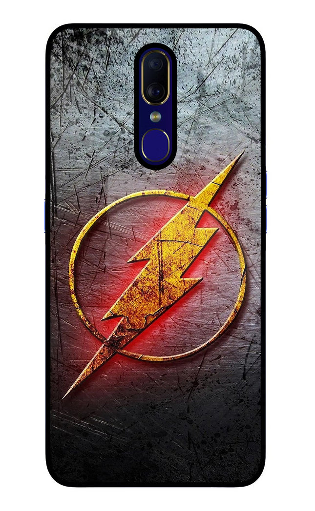 Flash Oppo F11 Glass Case Back Cover by Casekaro