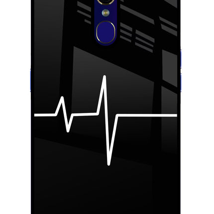 Heart Beats Oppo F11 Glass Case Back Cover by Casekaro