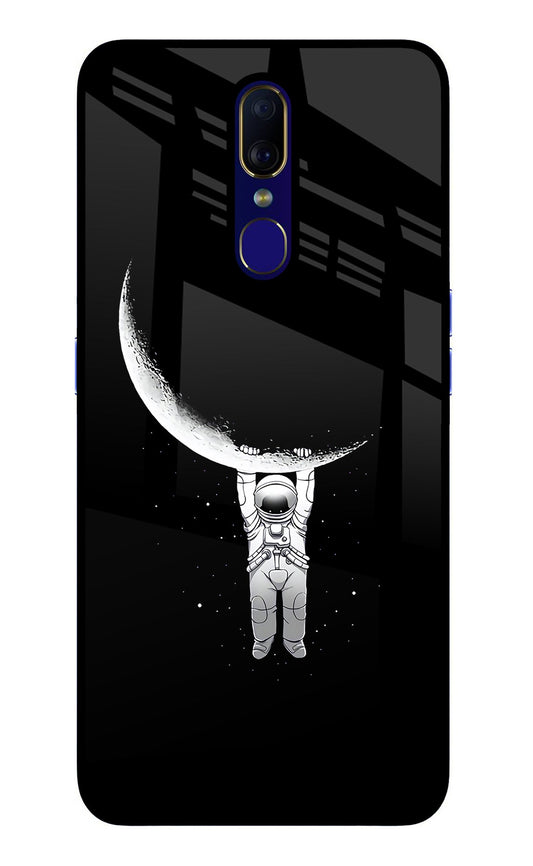 Moon Space Oppo F11 Glass Case