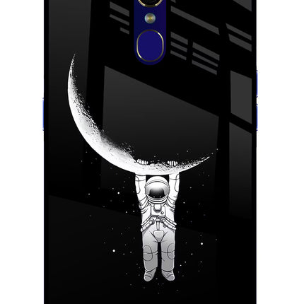 Moon Space Oppo F11 Glass Case Back Cover by Casekaro
