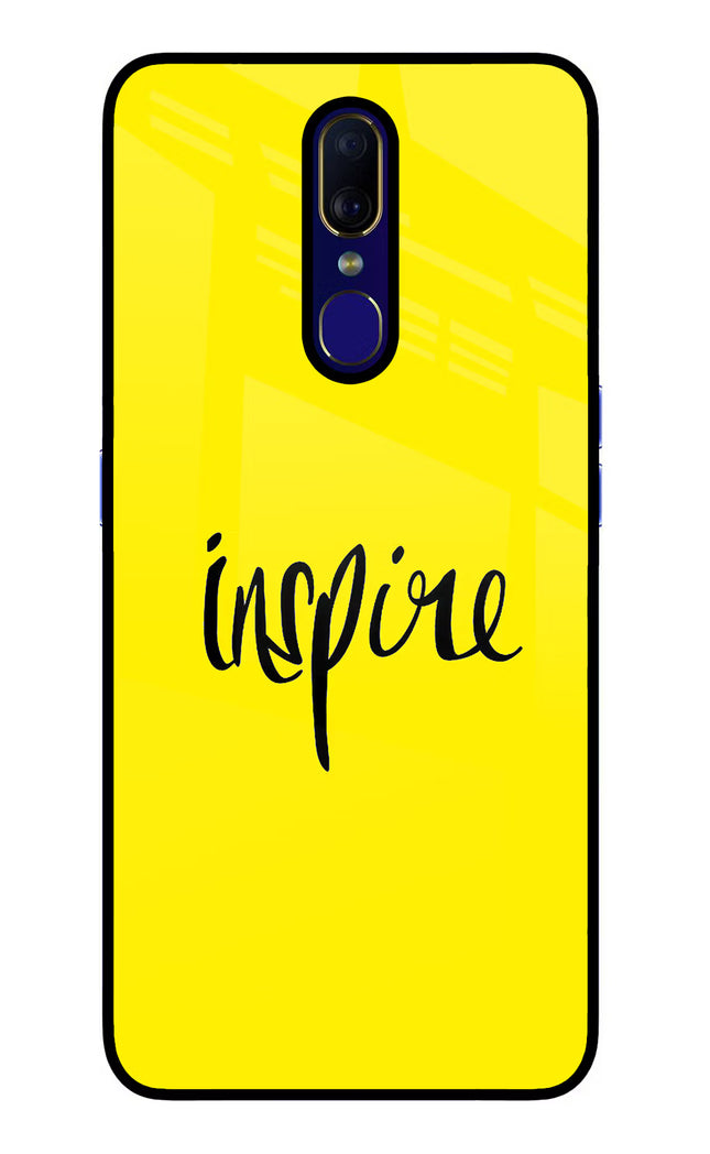 Inspire Oppo F11 Glass Case Back Cover by Casekaro