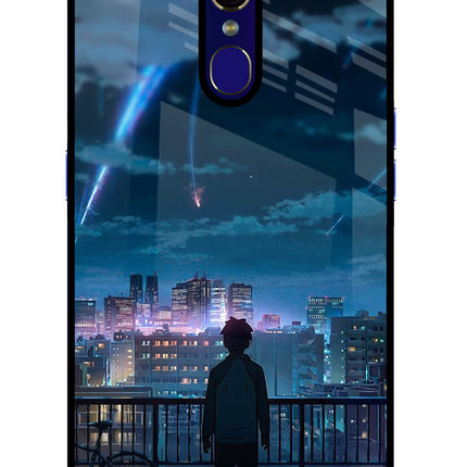 Anime Oppo F11 Glass Case Back Cover by Casekaro