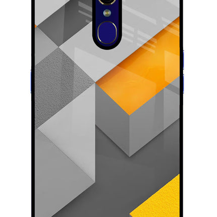 Abstract Oppo F11 Glass Case