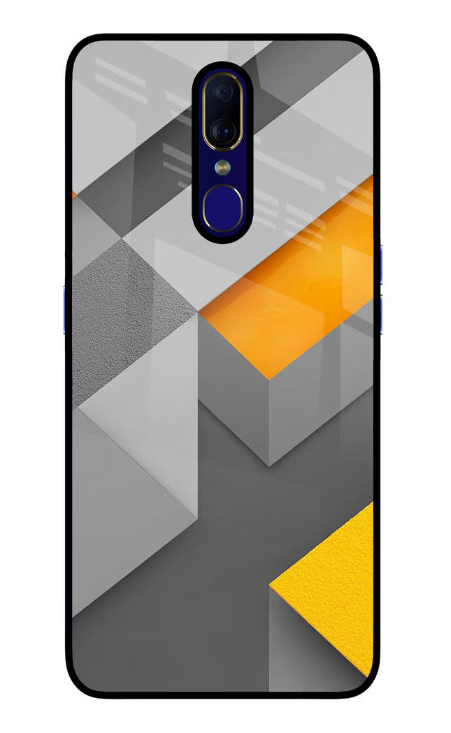 Abstract Oppo F11 Glass Case Back Cover by Casekaro