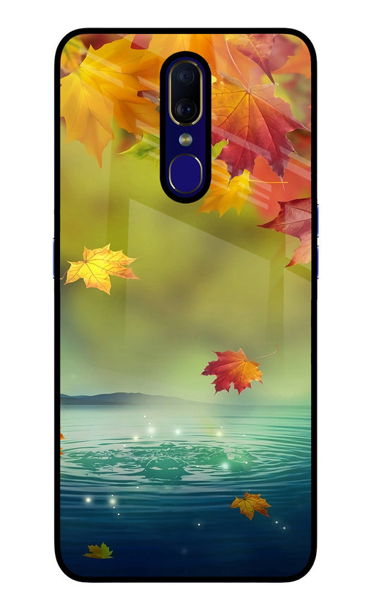 Flowers Oppo F11 Glass Case