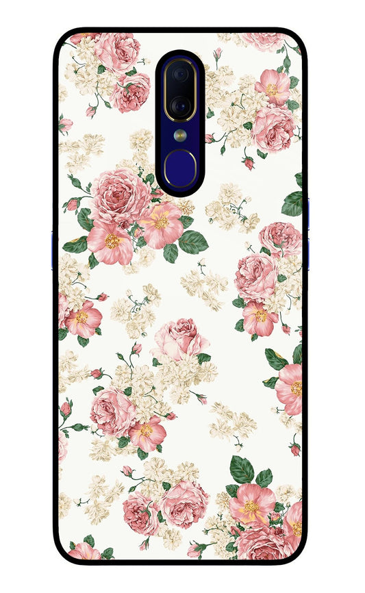 Flowers Oppo F11 Glass Case