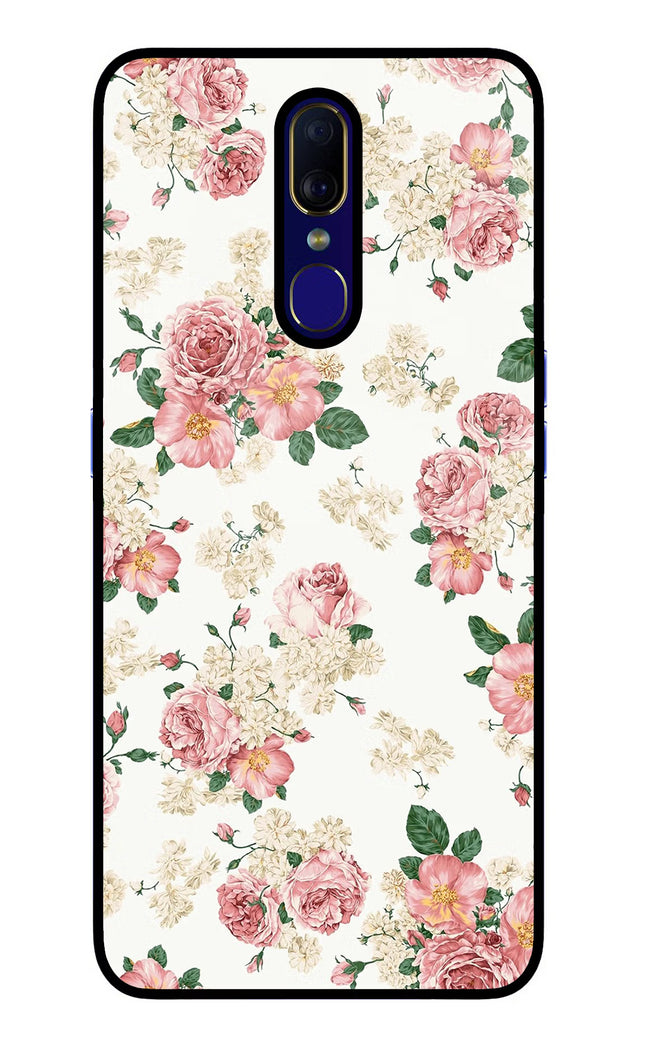 Flowers Oppo F11 Glass Case Back Cover by Casekaro
