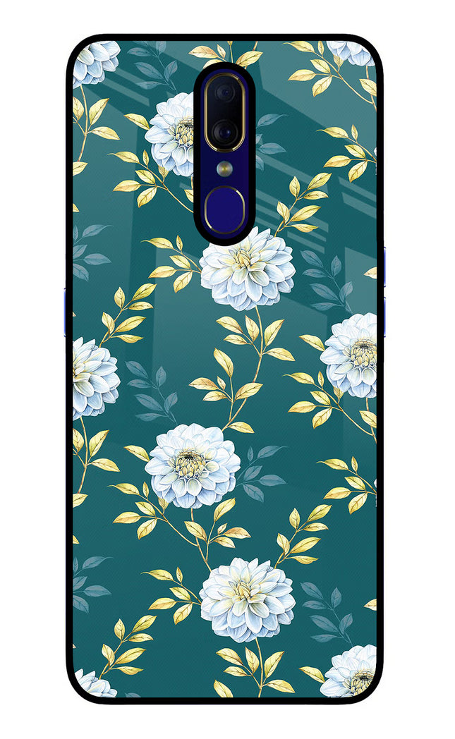 Flowers Oppo F11 Glass Case Back Cover by Casekaro