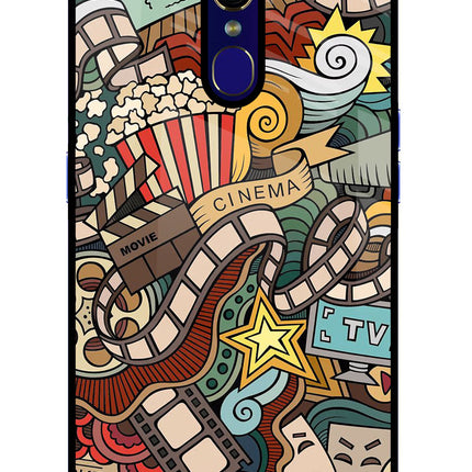 Cinema Abstract Oppo F11 Glass Case Back Cover by Casekaro