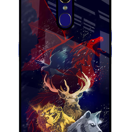 Game Of Thrones Oppo F11 Glass Case Back Cover by Casekaro