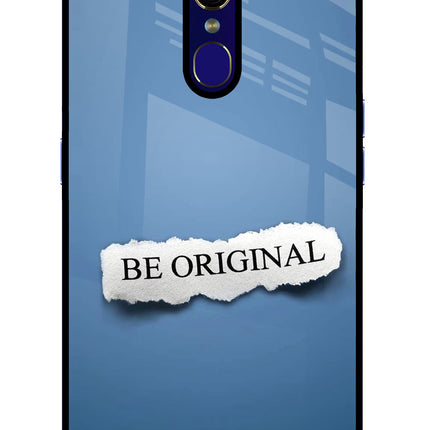 Be Original Oppo F11 Glass Case Back Cover by Casekaro