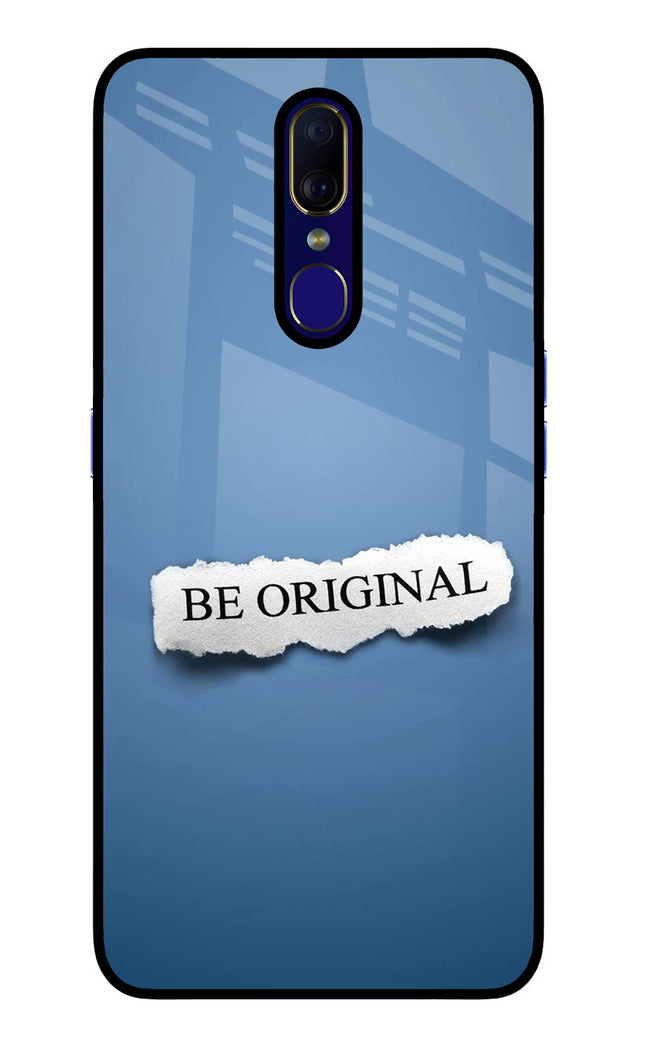 Be Original Oppo F11 Glass Case Back Cover by Casekaro