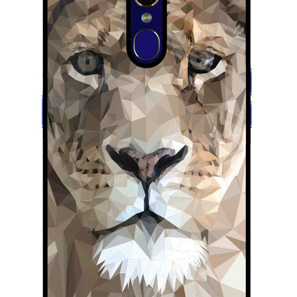 Lion Art Oppo F11 Glass Case Back Cover by Casekaro
