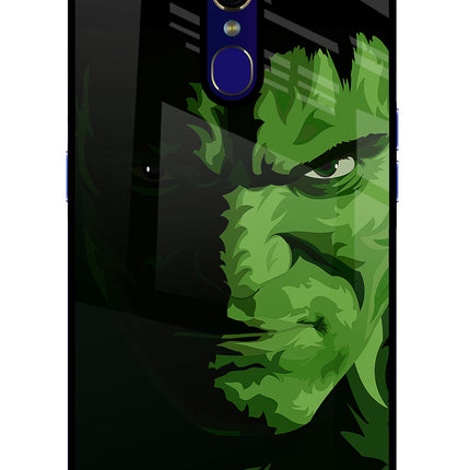 HULK Oppo F11 Glass Case Back Cover by Casekaro