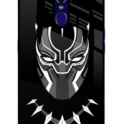 Black Panther Oppo F11 Glass Case Back Cover by Casekaro