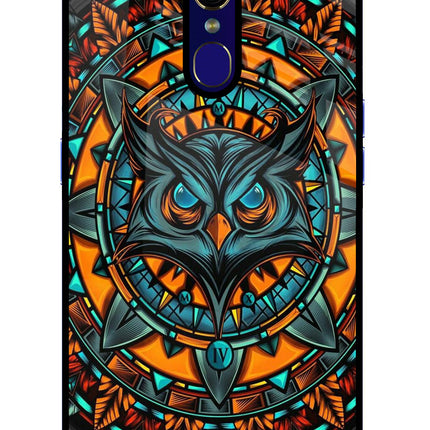 Angry Owl Art Oppo F11 Glass Case Back Cover by Casekaro