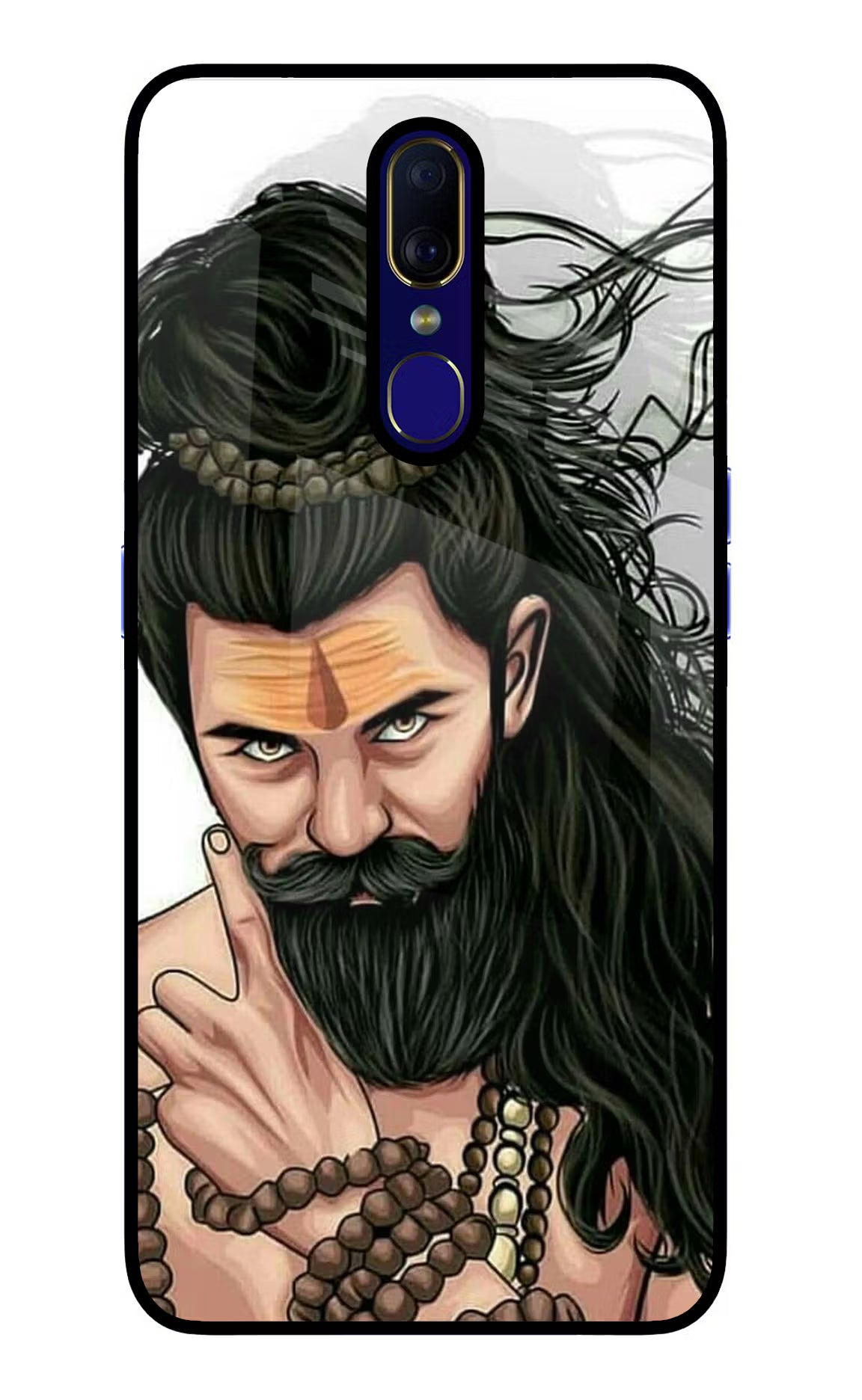 Mahadev Oppo F11 Glass Case Back Cover by Casekaro