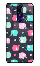 Elephants Oppo F11 Glass Case