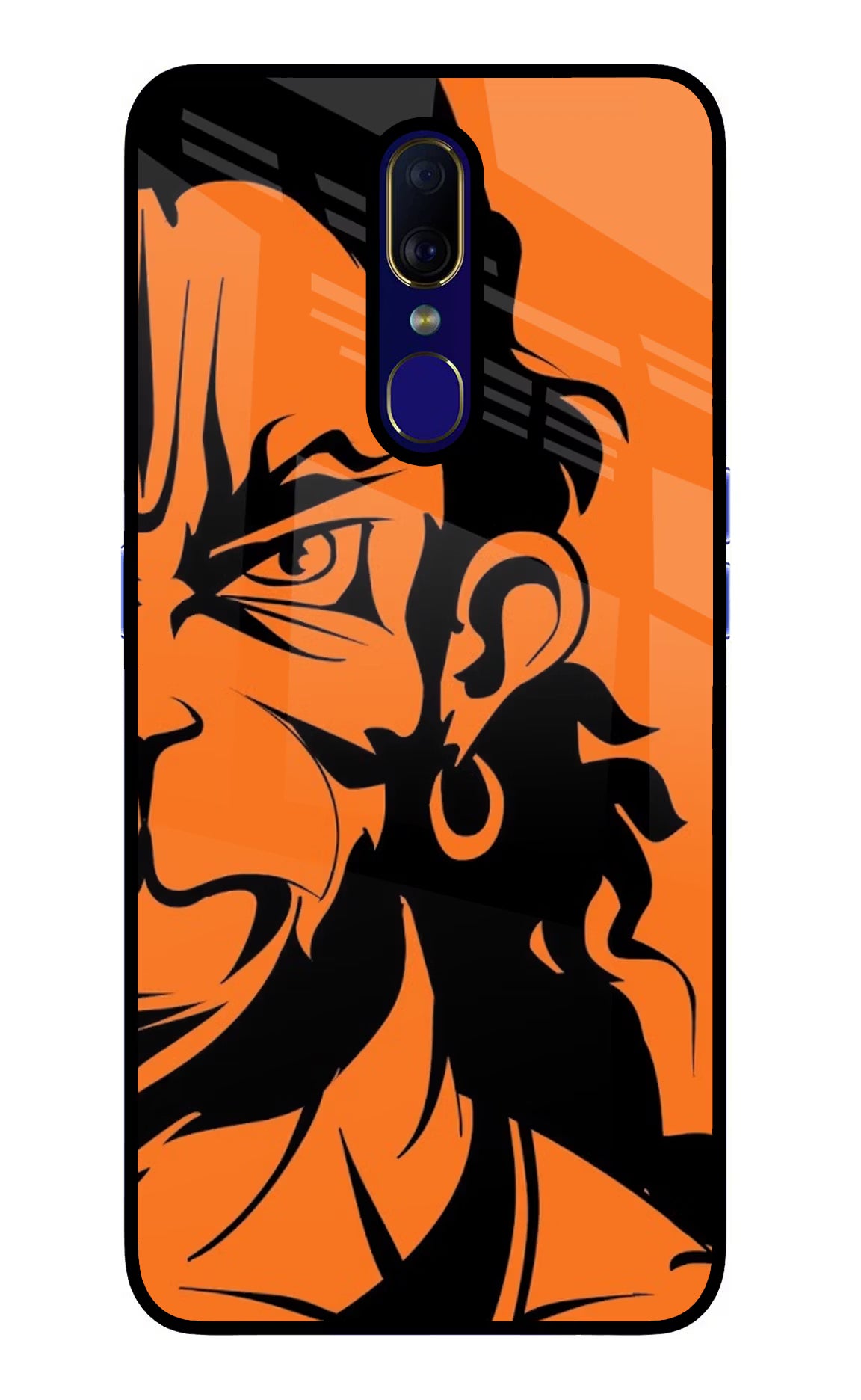Hanuman Oppo F11 Glass Case Back Cover by Casekaro