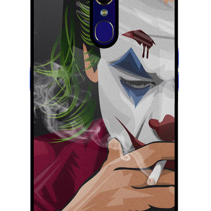Joker Smoking Oppo F11 Glass Case Back Cover by Casekaro
