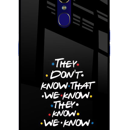 FRIENDS Dialogue Oppo F11 Glass Case Back Cover by Casekaro