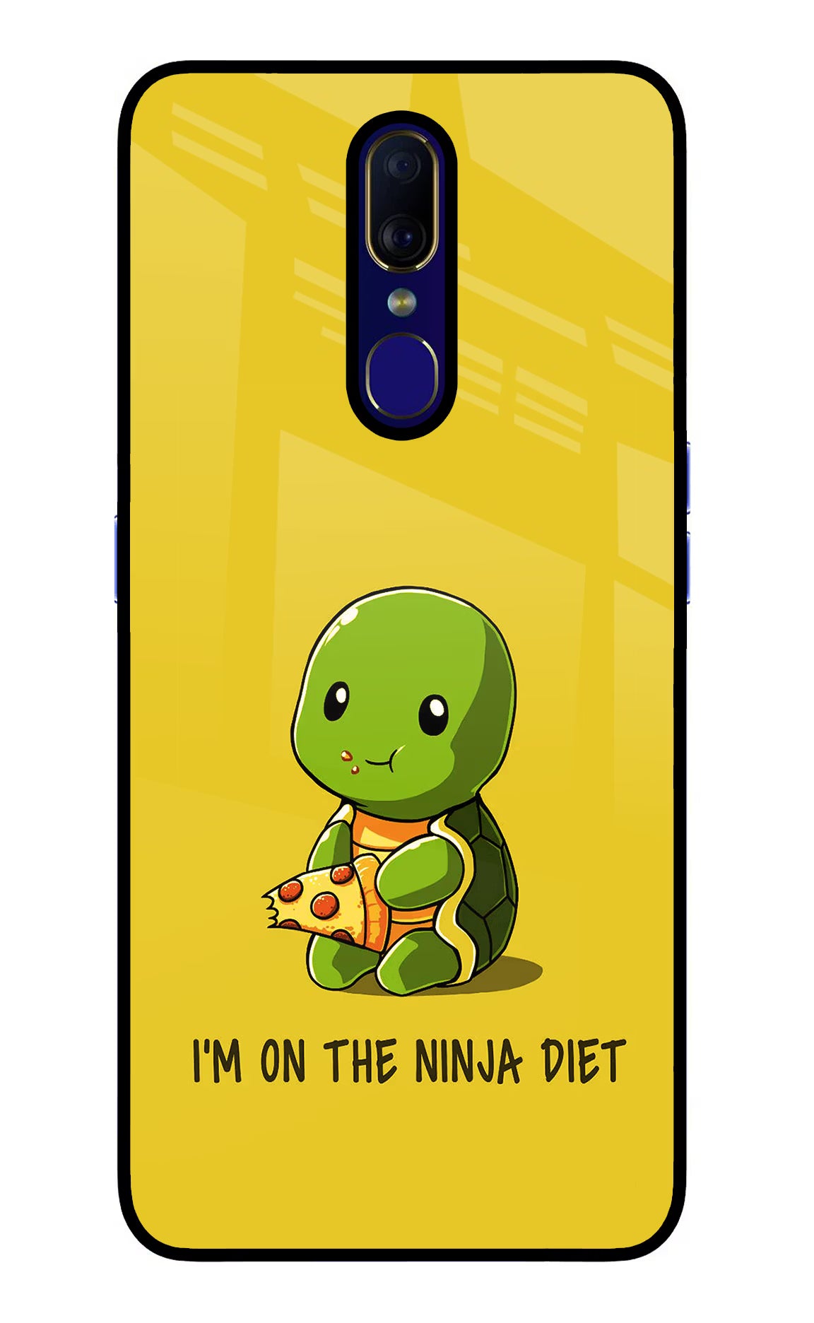 I'm on Ninja Diet Oppo F11 Glass Case Back Cover by Casekaro