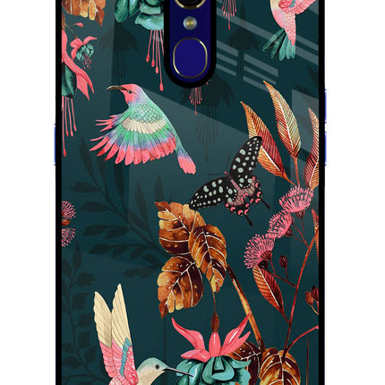 Birds Oppo F11 Glass Case Back Cover by Casekaro