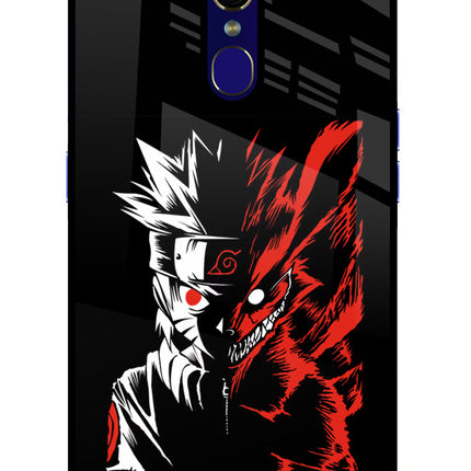 Naruto Two Face Oppo F11 Glass Case Back Cover by Casekaro