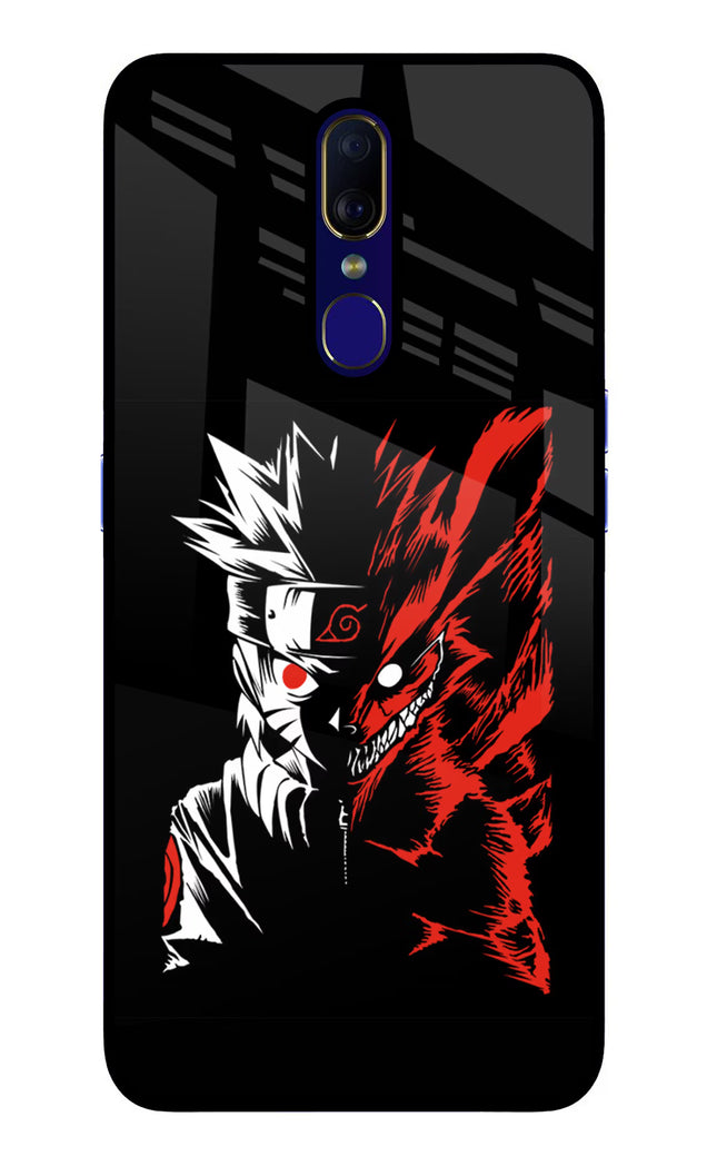 Naruto Two Face Oppo F11 Glass Case Back Cover by Casekaro