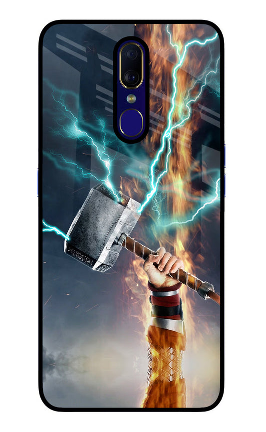 Thor Hammer Mjolnir Oppo F11 Glass Case