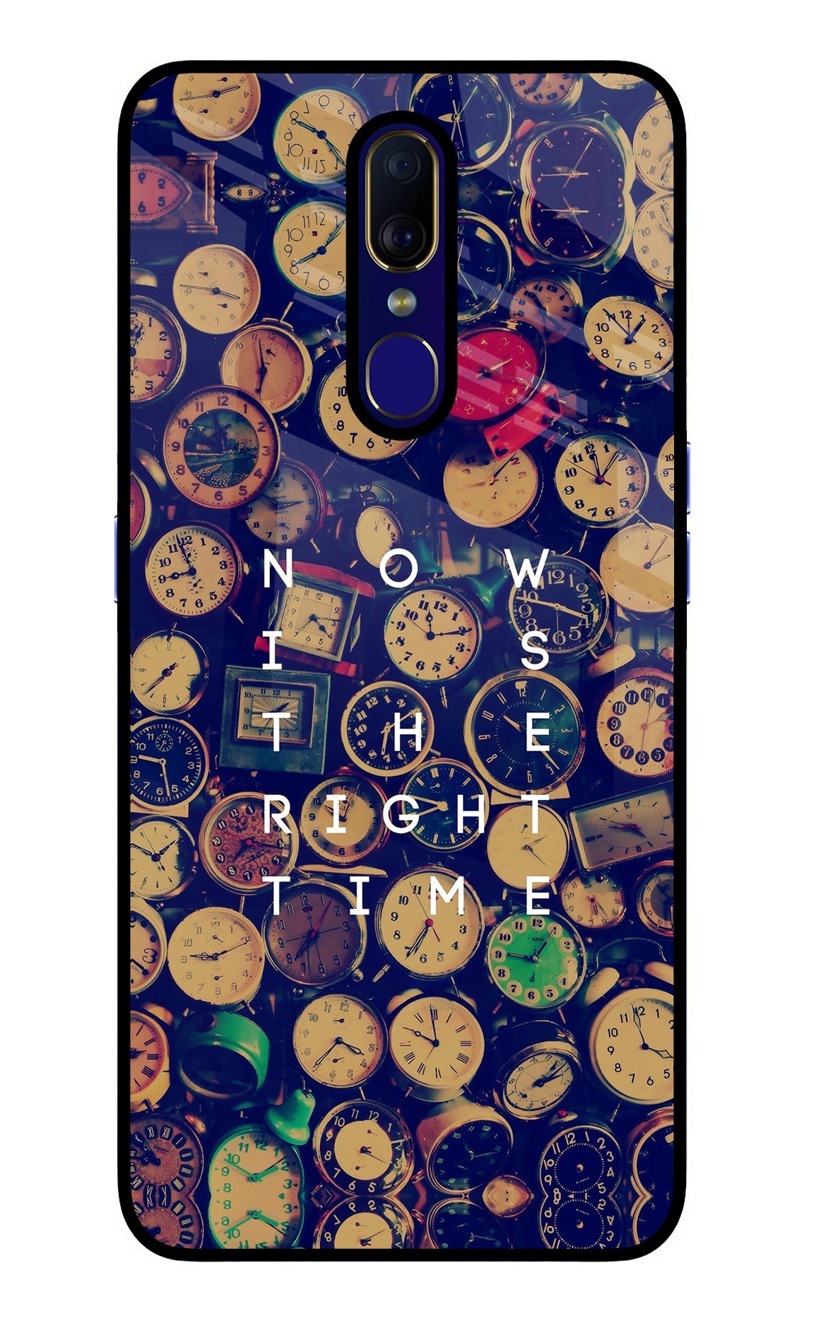 Now is the Right Time Quote Oppo F11 Back Cover