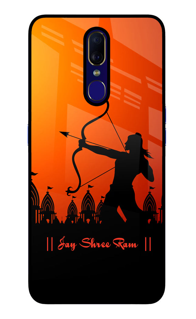 Lord Ram - 4 Oppo F11 Glass Case Back Cover by Casekaro