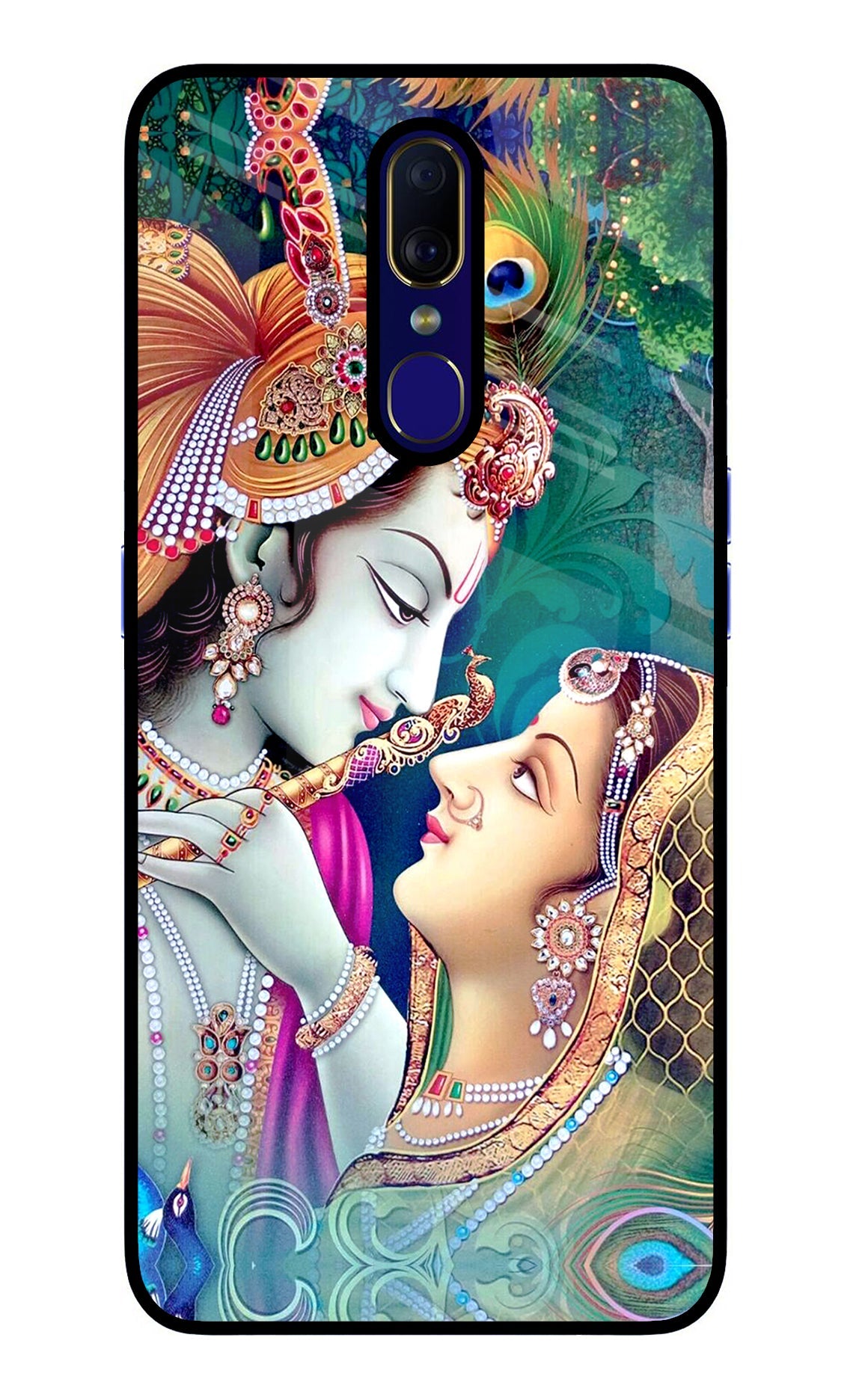 Lord Radha Krishna Oppo F11 Glass Case