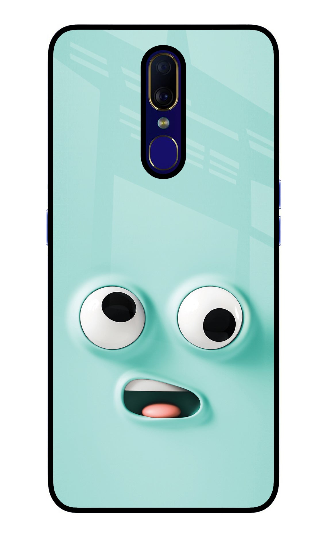 Funny Cartoon Oppo F11 Glass Case