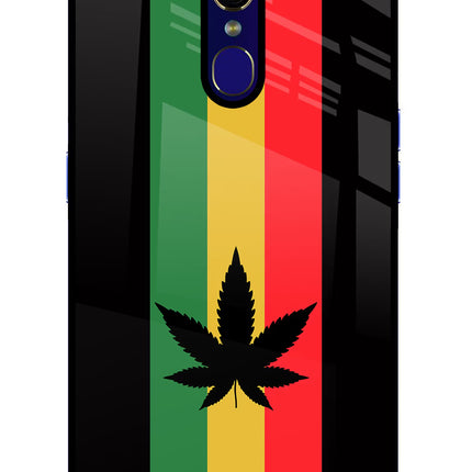 Weed Flag Oppo F11 Glass Case Back Cover by Casekaro