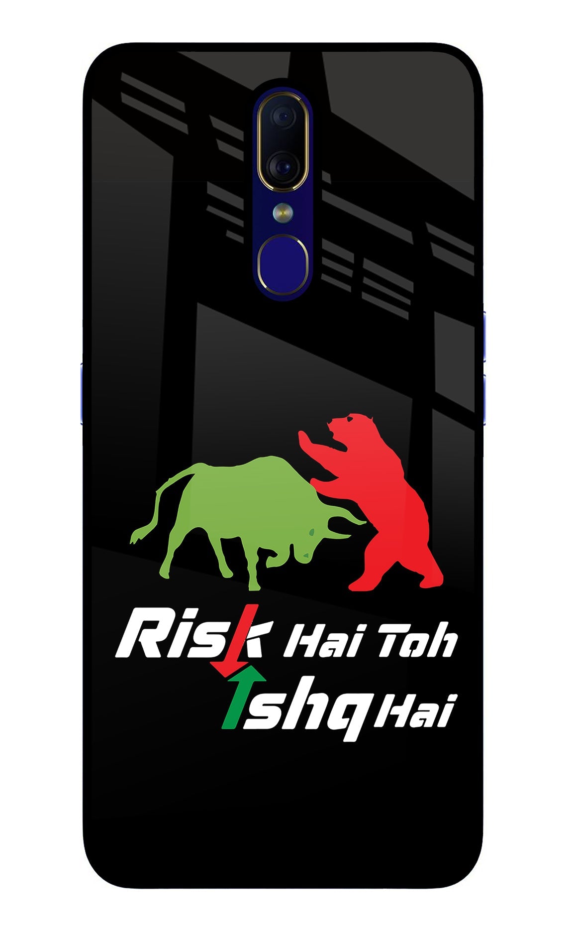 Risk Hai Toh Ishq Hai Oppo F11 Glass Case
