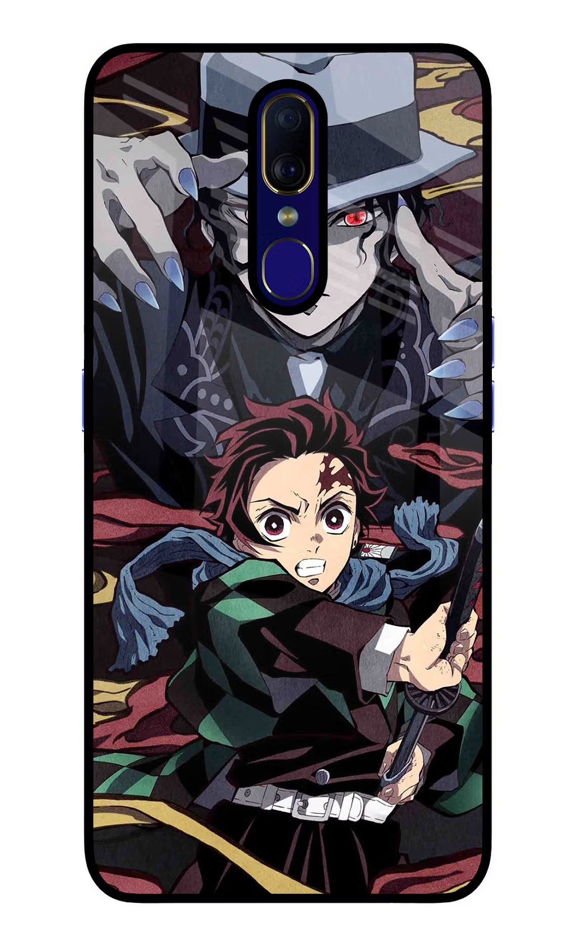 Demon Slayer Oppo F11 Glass Case Back Cover by Casekaro