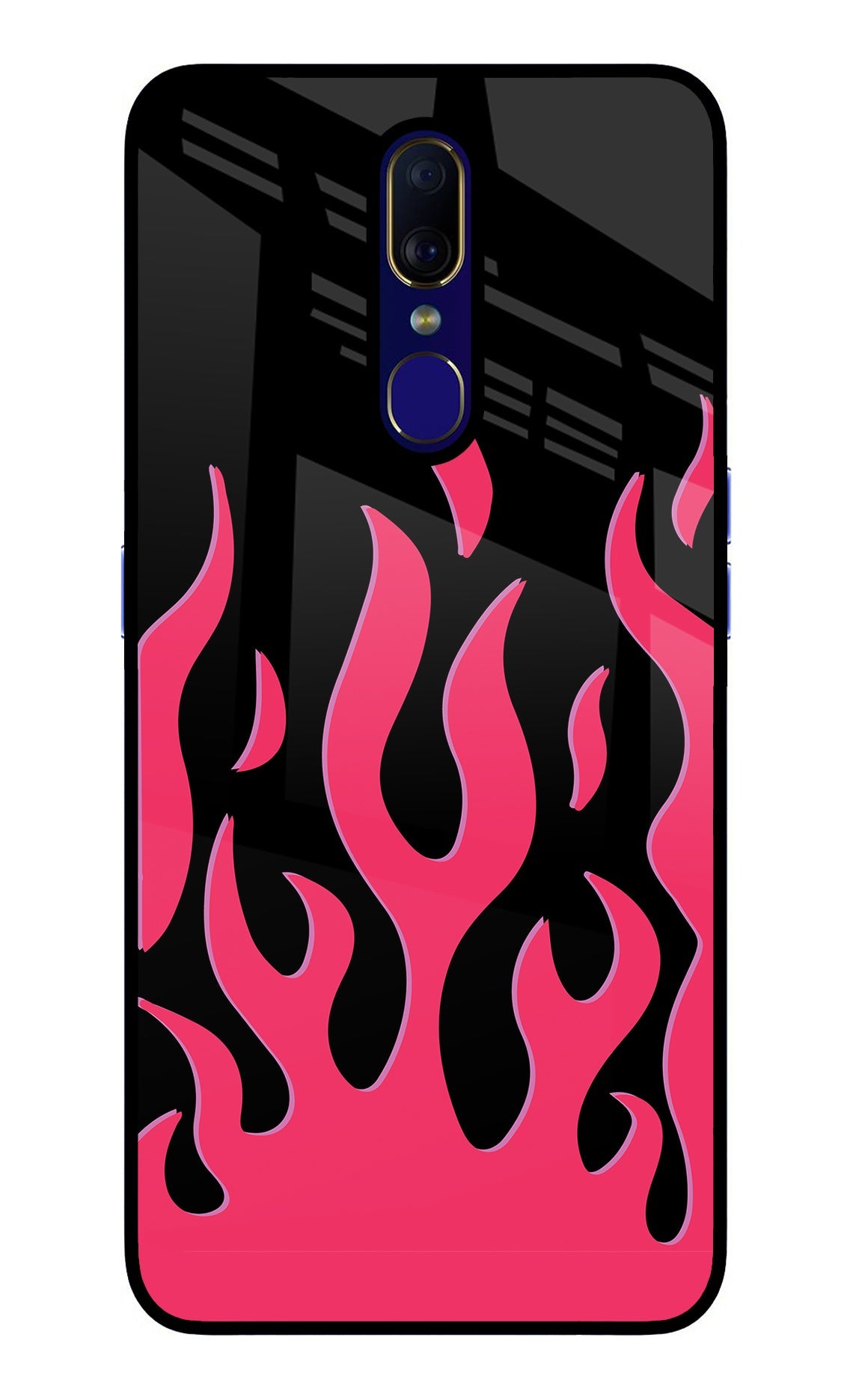 Fire Flames Oppo F11 Back Cover