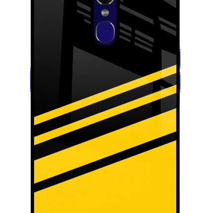 Yellow Shades Oppo F11 Glass Case Back Cover by Casekaro