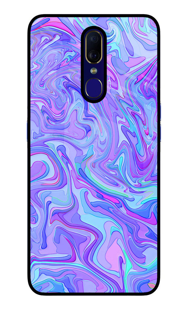 Glitter Oppo F11 Glass Case Back Cover by Casekaro