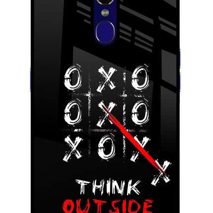 Think out of the BOX Oppo F11 Glass Case Back Cover by Casekaro