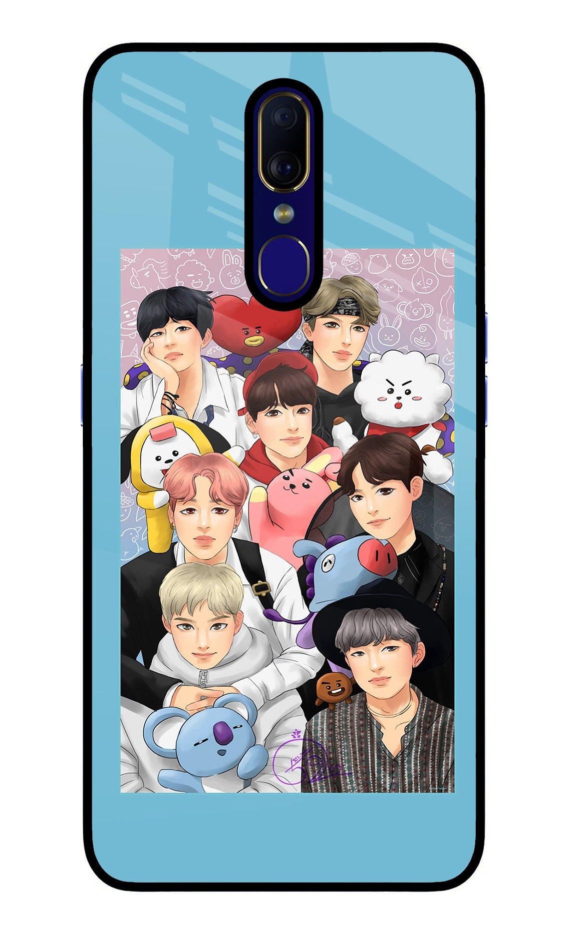 BTS with animals Oppo F11 Back Cover